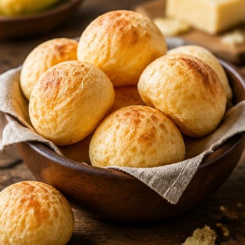 Pão de queijo — Braziliaanse kaasbroodjes: krokant en zacht.